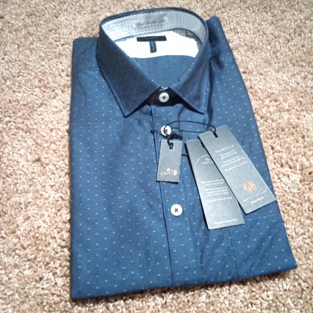 Goodman Brand, House of LR&C, Short Sleeve, Blue with Light Blue details